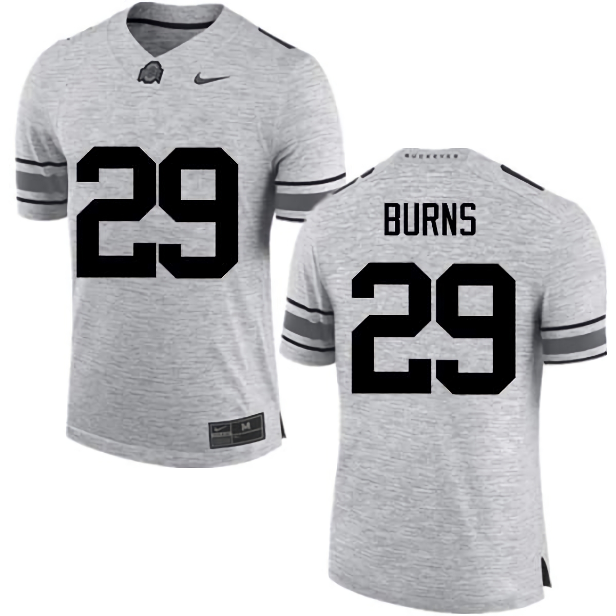 Rodjay Burns Ohio State Buckeyes Men's NCAA #29 Nike Gray College Stitched Football Jersey QBN4256MT